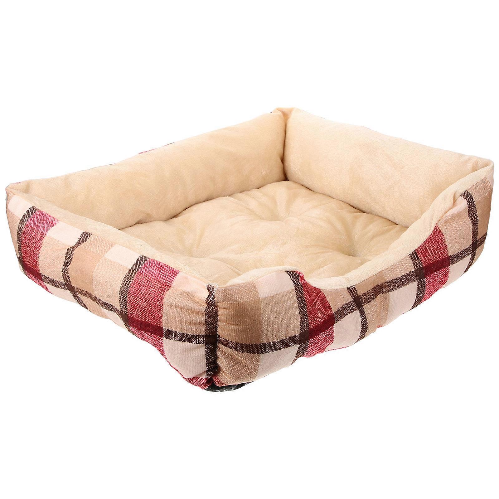 Christmas Style Warm Cat House Dog Bed Comfortable Cotton Nest for Pets Sleeping Playing Resting Hiding Winter Use