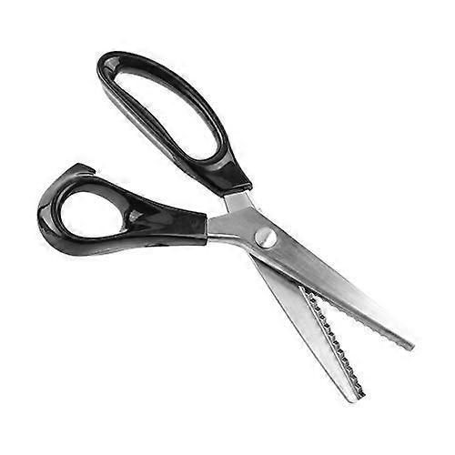 Pinking Scissors, 9 Inch Stainless Steel Triangle Edge Pinking Scissors Sewing Clipper for Fabric Decoration 5 mm Pinking Scissors