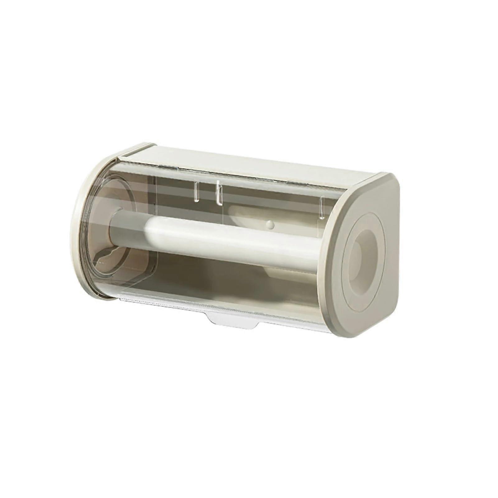Multifunctional tissue box for hanging on the wall, clear design, waterproof (Apricot)