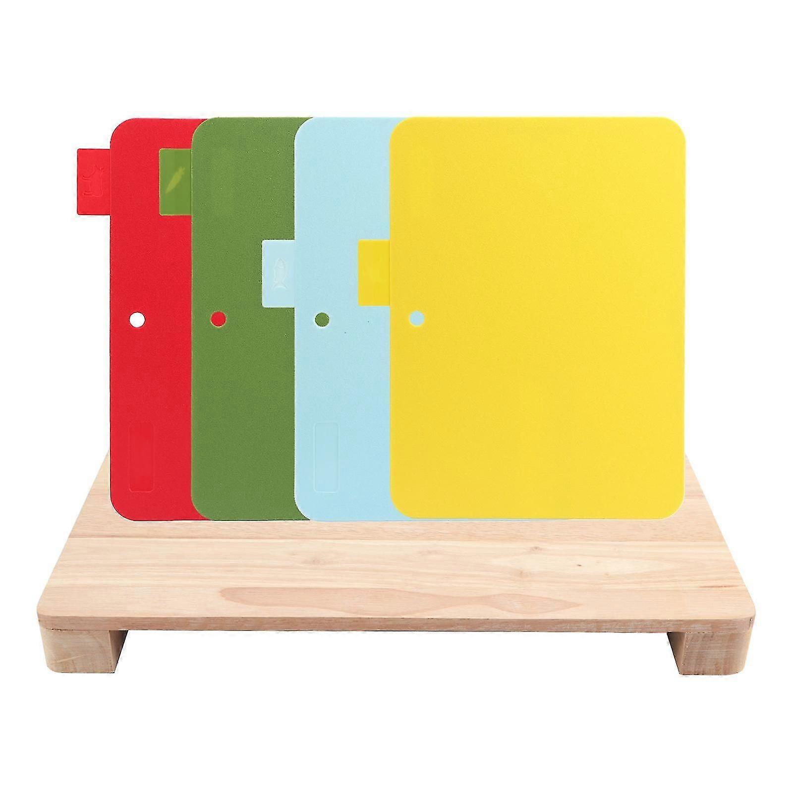 4Pcs Plastic Cutting Board Chopping Board for Kitchen Bread Poultry Cheese