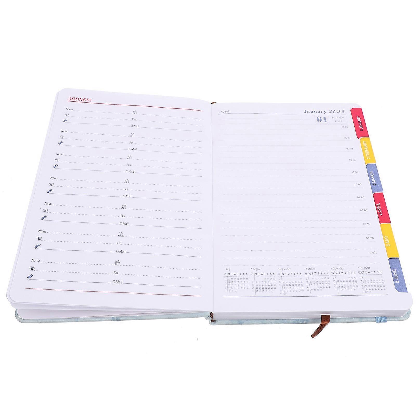 Academic Planner Notebook for Daily Writing and Organization – Simple Design for Students and Professionals – Portable Planning Book for Christmas
