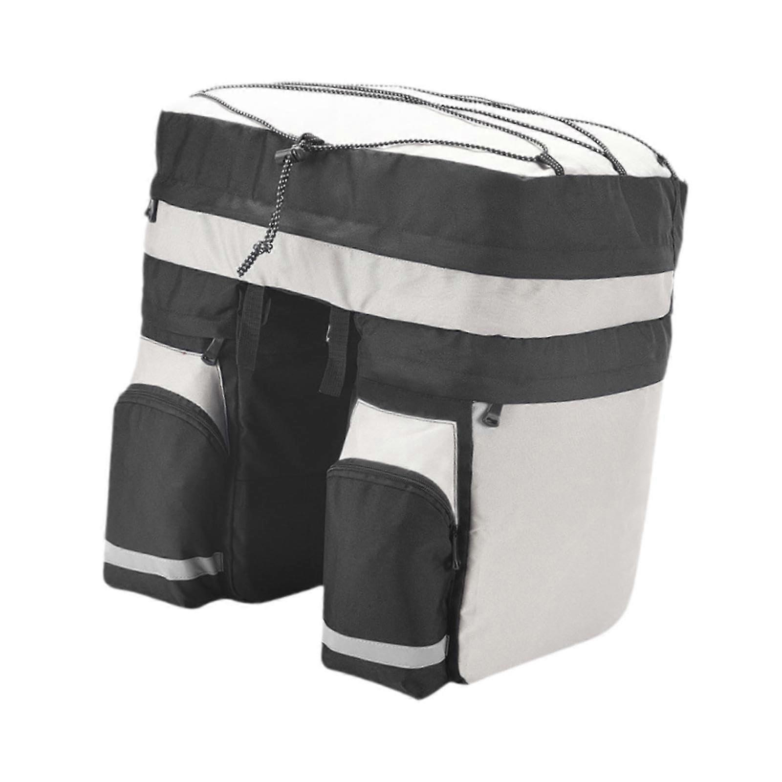 Bicycle Rear Rack Bag For Storage On Mountain And Road Bikes Universal Mount Compact Design