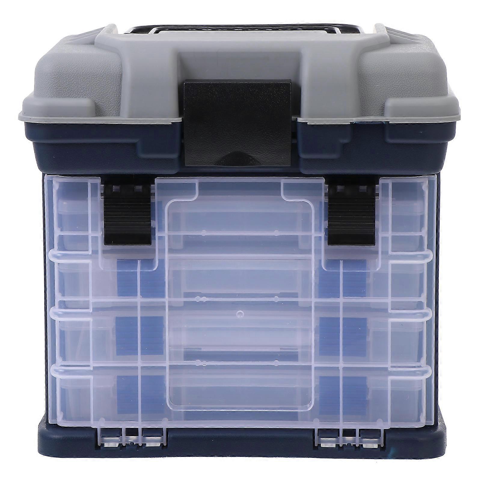 Portable Fishing Gadget Case Rectangular Design For Fishermen 27x26x17cm PP ABS