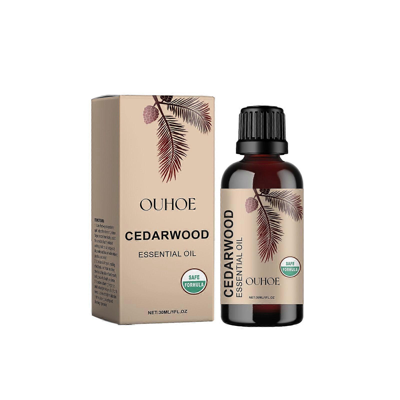 Cedarwood Essential Oil for Hair Skin & Diffuser - 100% Natural Cedarwood Oil for Hair Aromatherapy Soap Making Scent 30ml
