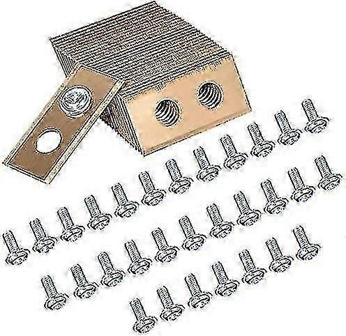 Confezione da 30 lame di ricambio in titanio per robot tagliaerba Worx Landroid. Lame e viti in titanio migliorate per robot tagliaerba Worx Landroid.
