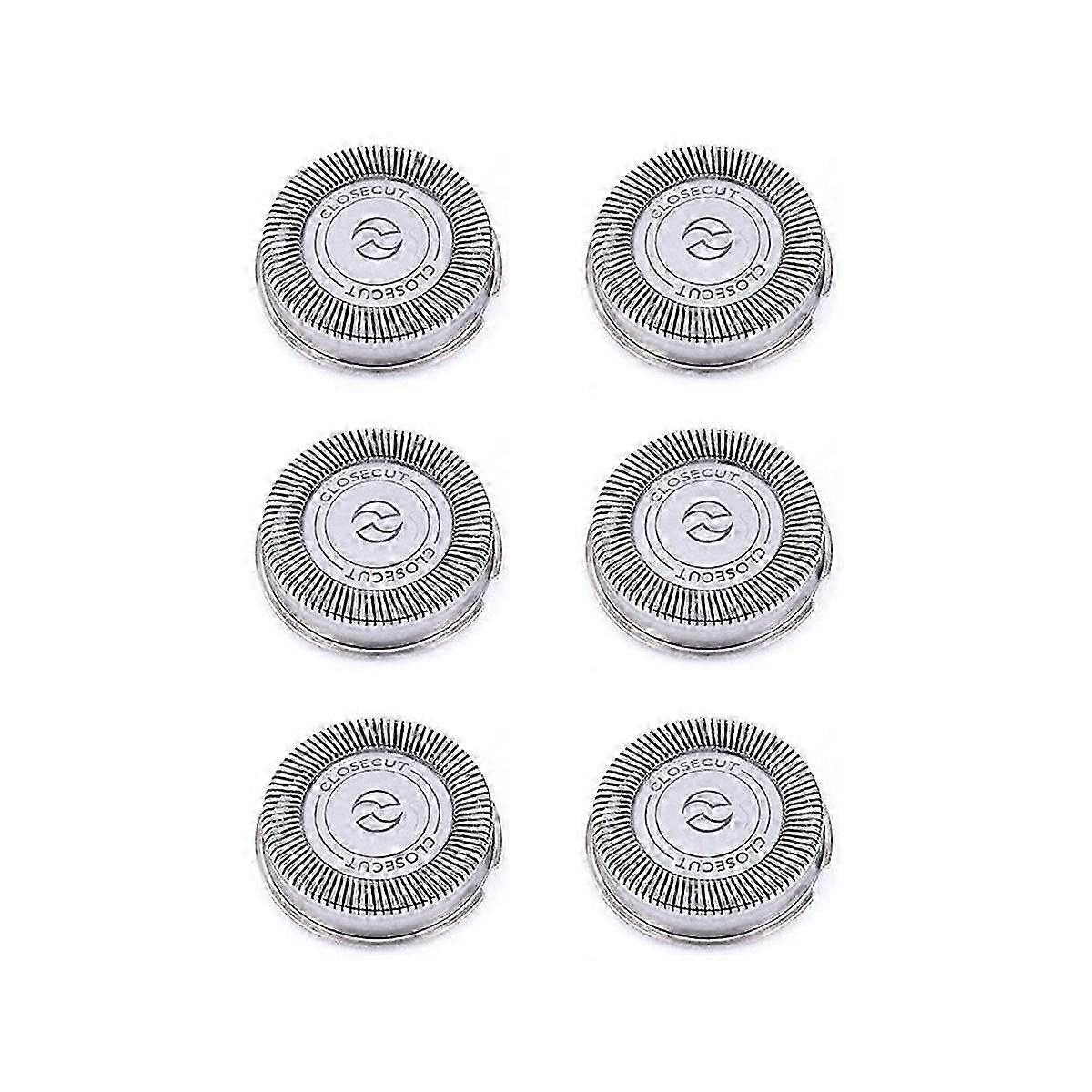 6Pack SH30 Replacement Heads for Philips Norelco Shaver Series 3000, 2000, 1000 and S738, with Durable Sharp Blades