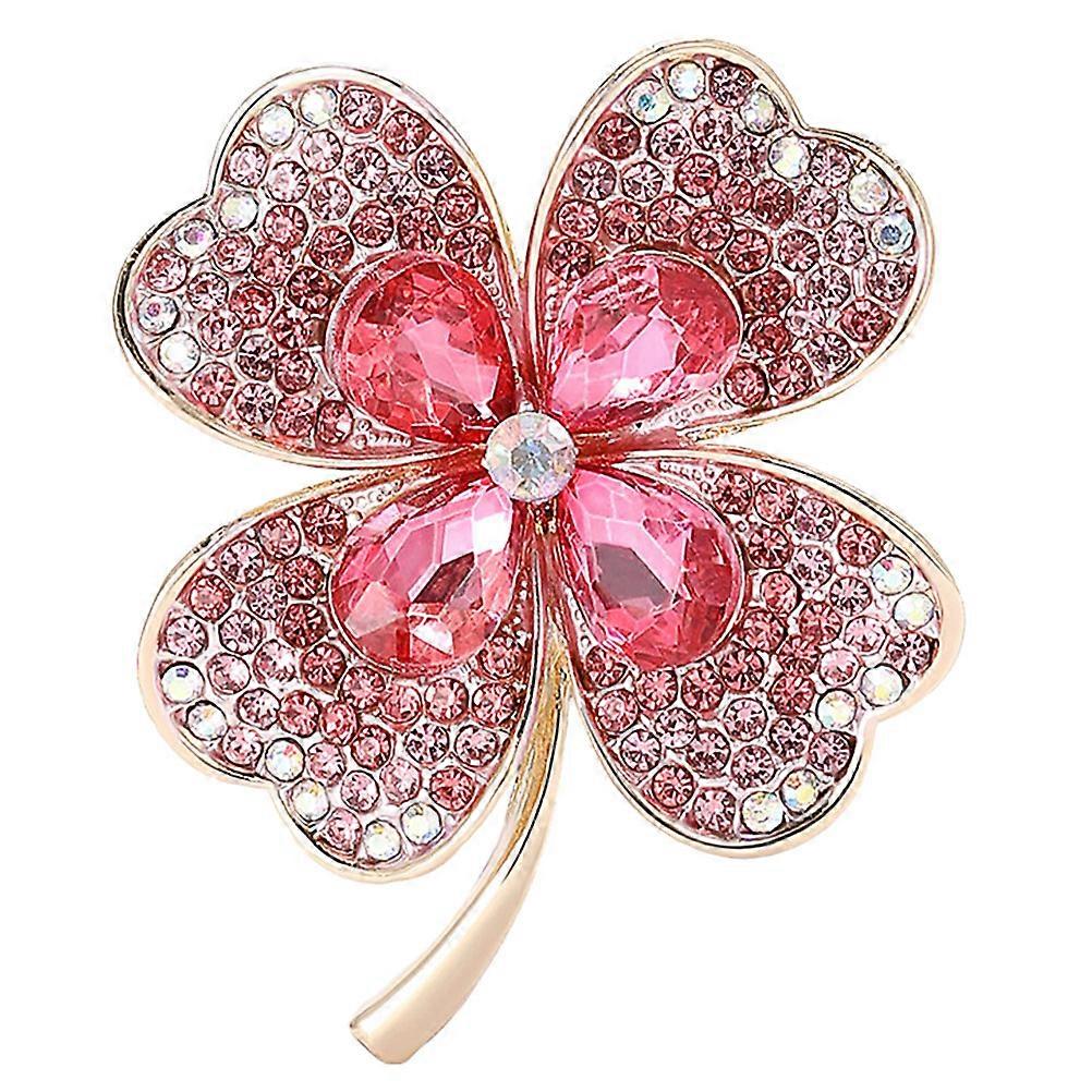 Here's an **elegant product description** for your Pink Shamrock Brooch Pin:
 
✨ **Elegant Pink Shamrock Brooch Pin – A & Style** ✨
Add and a