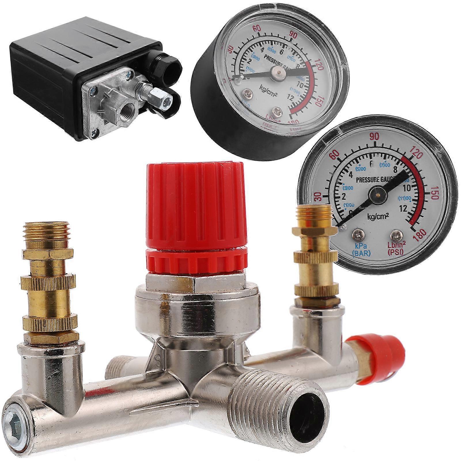 Compressor Pressure Control Air Compressor Pump Pressure Switch Diy Projects Plastic Pressure Regulating Valve 1Set