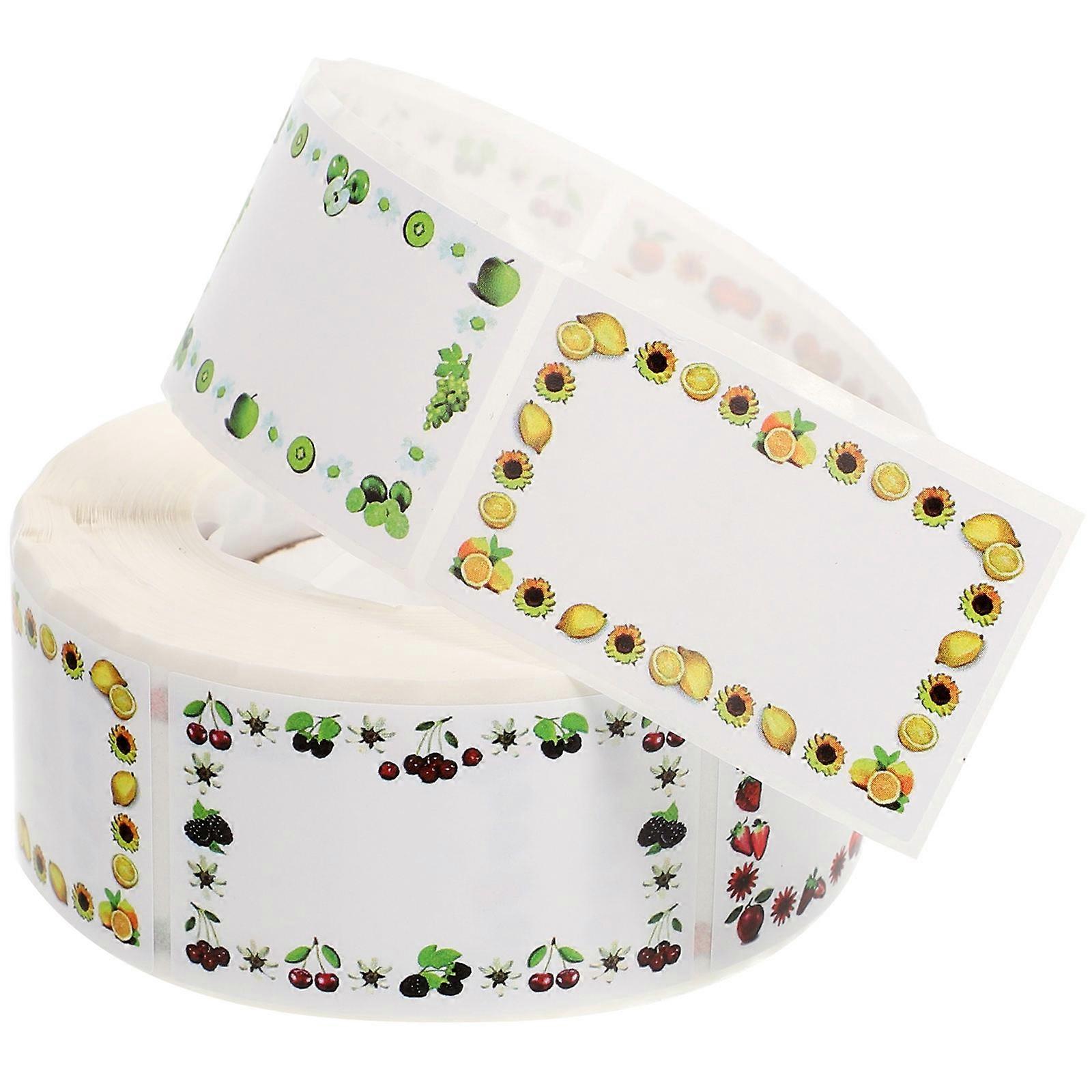 Compact Food Labels Sticker Sheets Inventory Identification Kitchen Use 500 Sheets