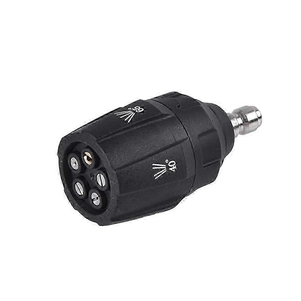 3600PSI Rotating Turbine Nozzle High Pressure Rotating Nozzle 1/4 Inch High Pressure Washer Nozzle 5 in 1 Multiple Degree Quick Connect Nozzle for Car