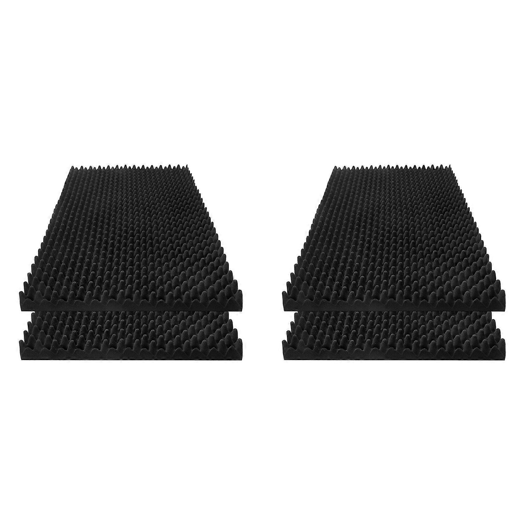 4 Pack Acoustic Foam Panels, 48 X 24 X 2Inch High Density Sound Absorbing Panels for Home,Office, Re