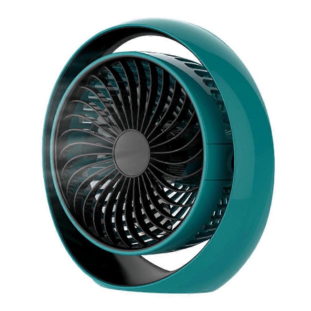 Portable USB Charging Desktop Fan for Home with ABS Material Green Color and Low Noise Technology 1Pc Mini Fan