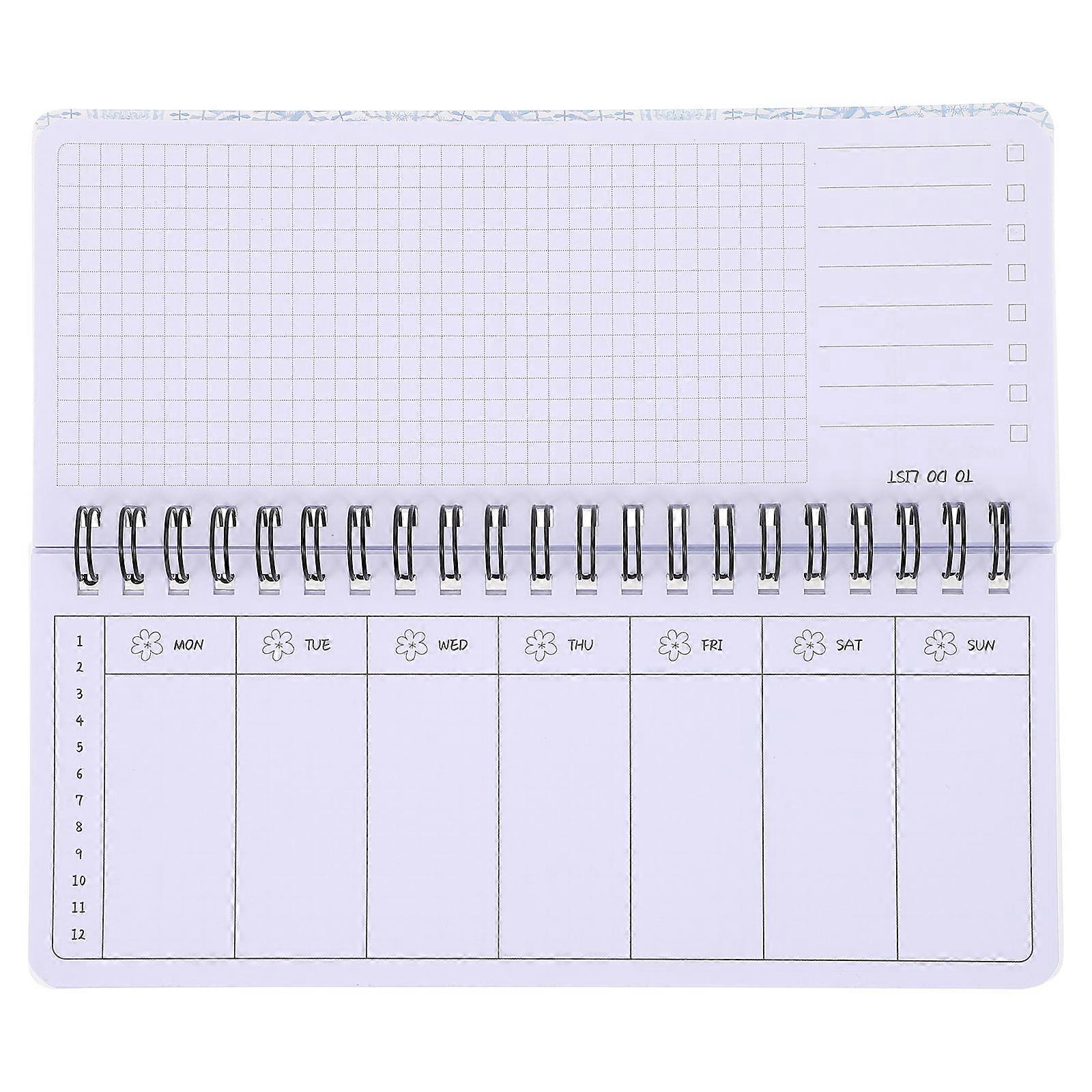 Note Book Binder Planner Organizer Student Accessory White 19.00X8.00X1.00CM Tearable Design 1Pack