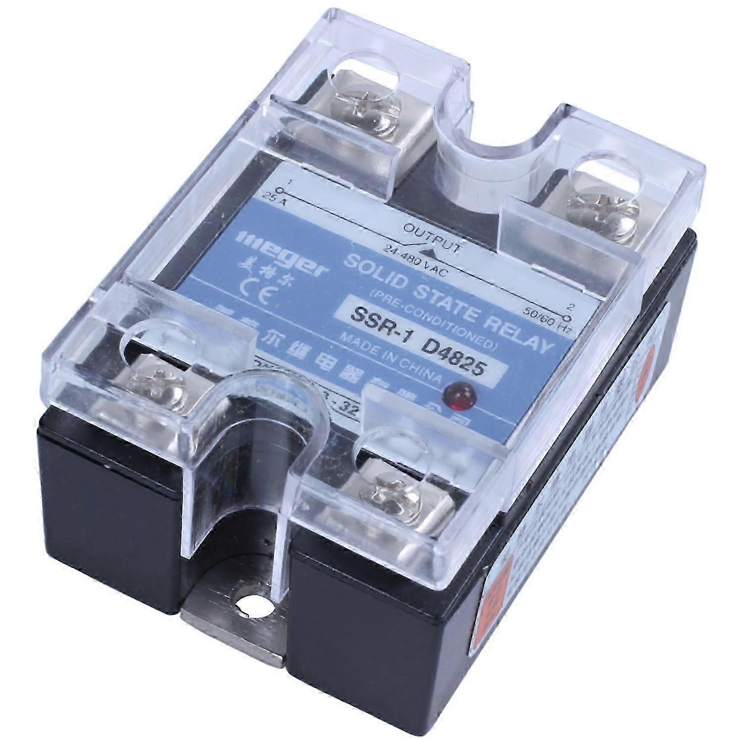 -1 D4825 Single-phase Solid State Relay 25A DC 3-32 V AC 24-480 V