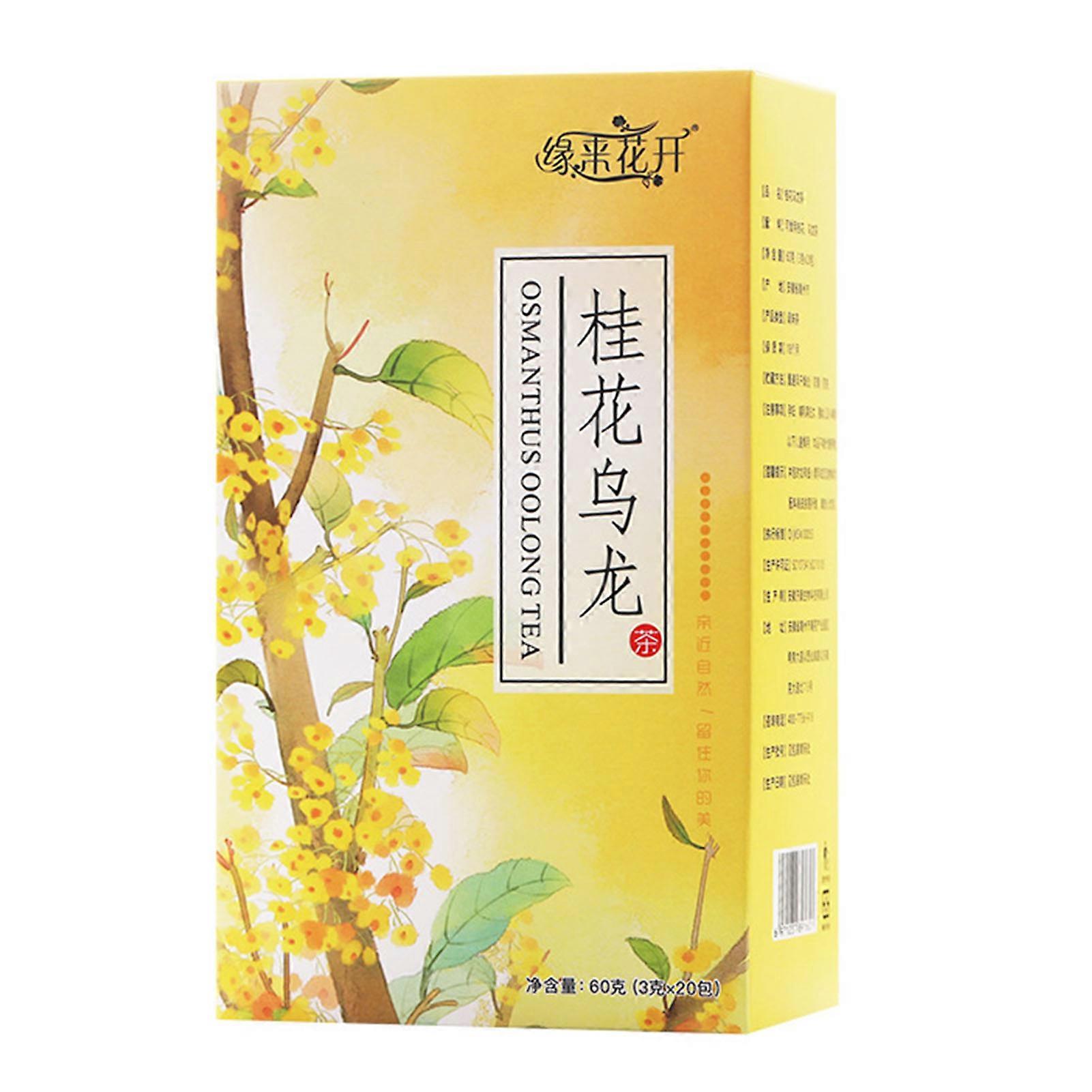 20 Count Tea Oolong Osmanthus Fragrans Flower Leaves Triangle Bag for Home Office
