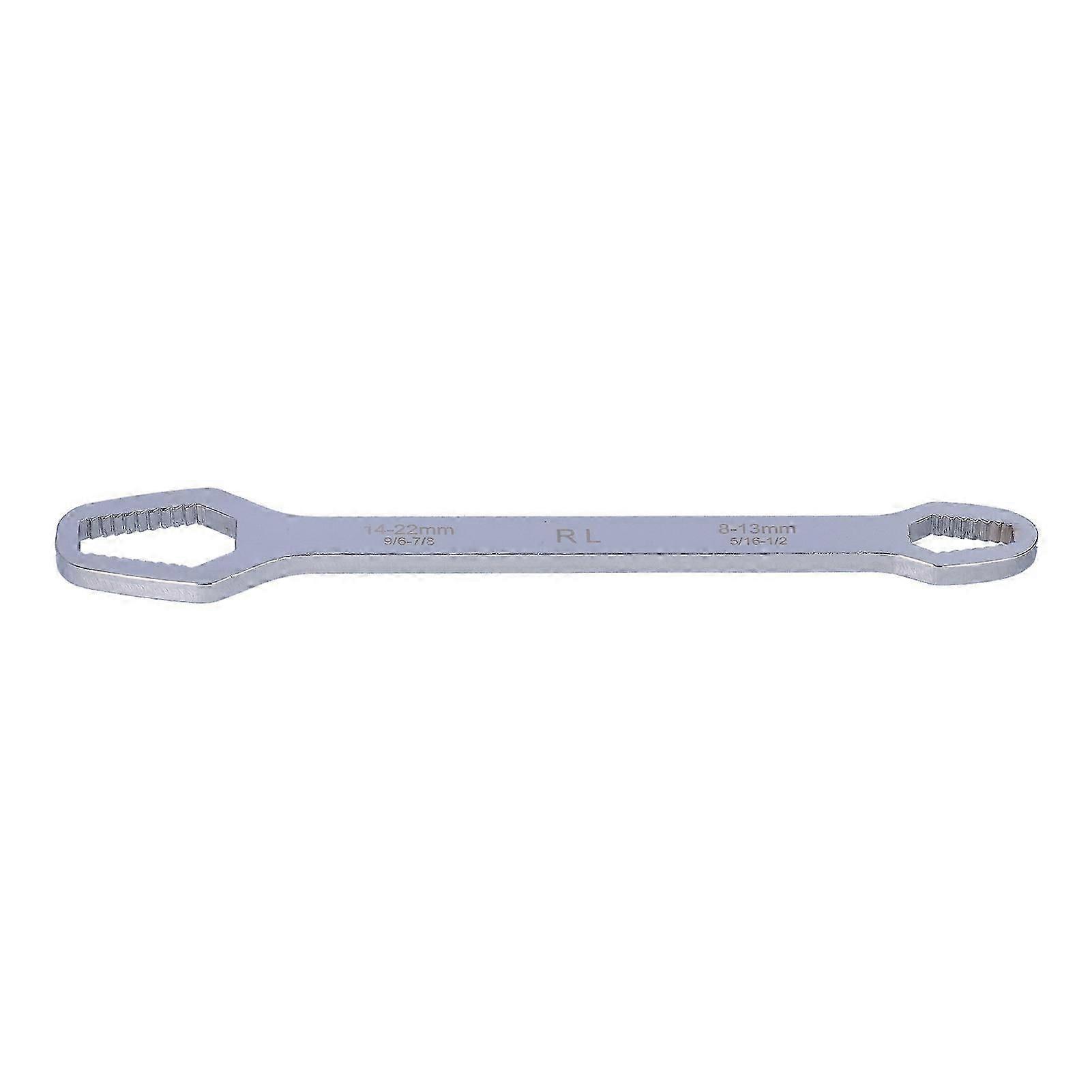Multifunctional Self Tightening Universal Wrench 822mm High Hardness Double Ended WrenchSilver