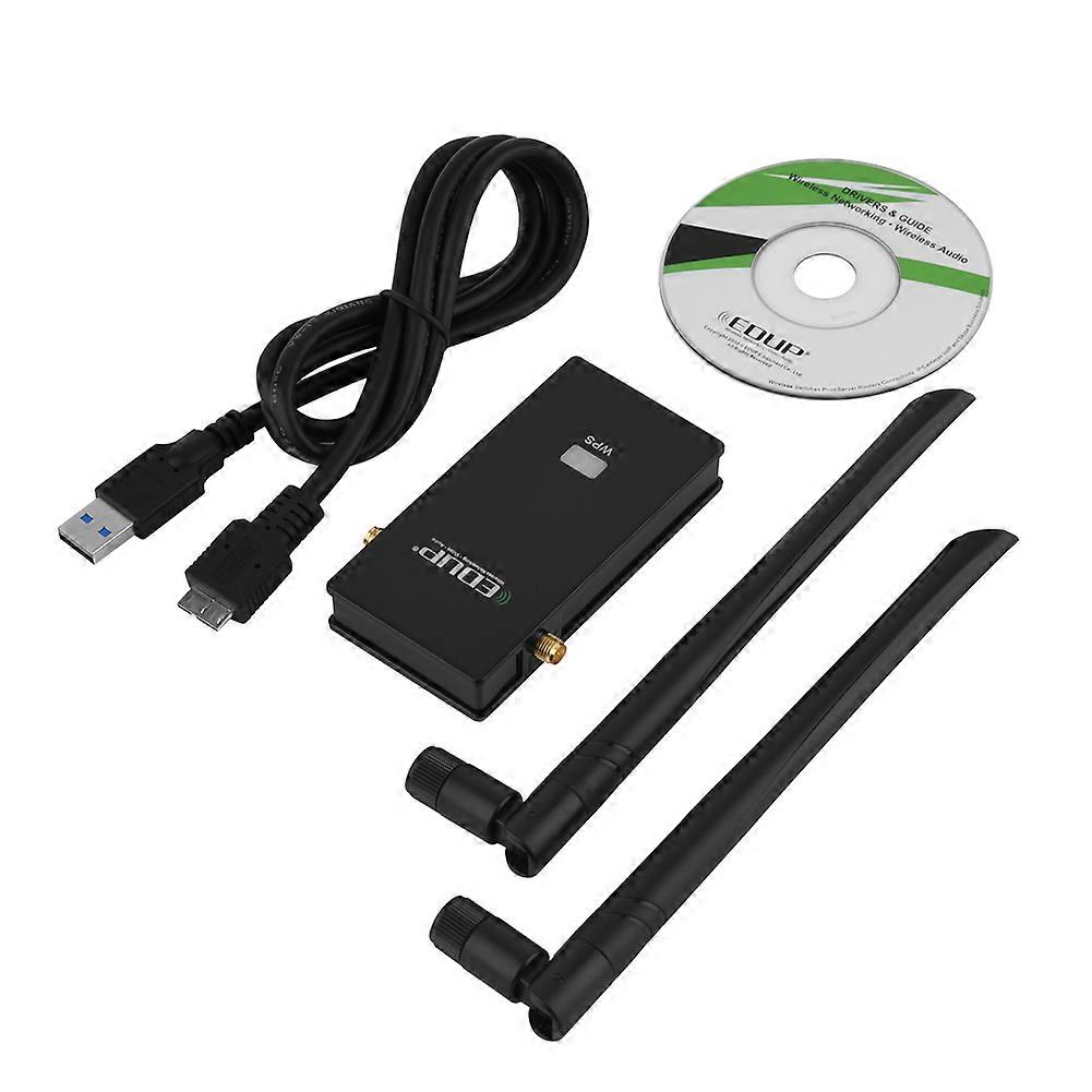 EDUP 1200Mbps 2.4G+5.8G Dual-Band High Speed USB3.0 WIFI Adapter with Dual Antenna