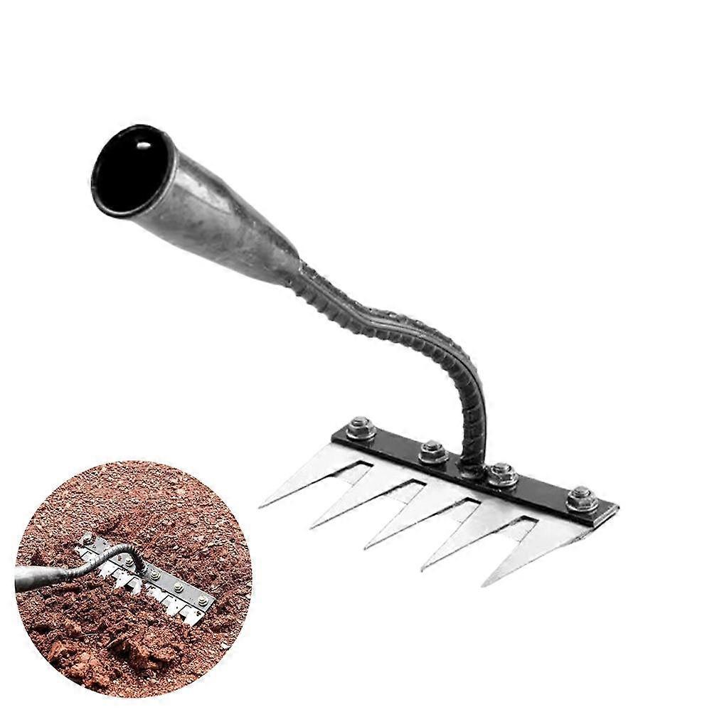 5/6/7/8齿碳钢花园除草耙，金属重型花园耙