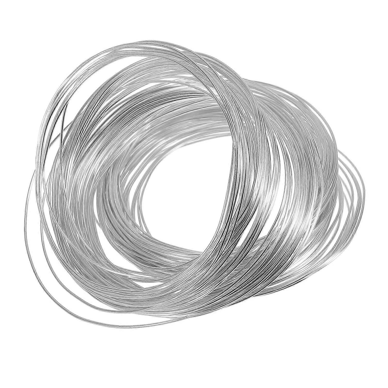 Silver Flat Aluminum Wire Bendable Sculpting Wire for Jewelry, Garden Projects & Crafts Durable & Versatile for DIY Decorations