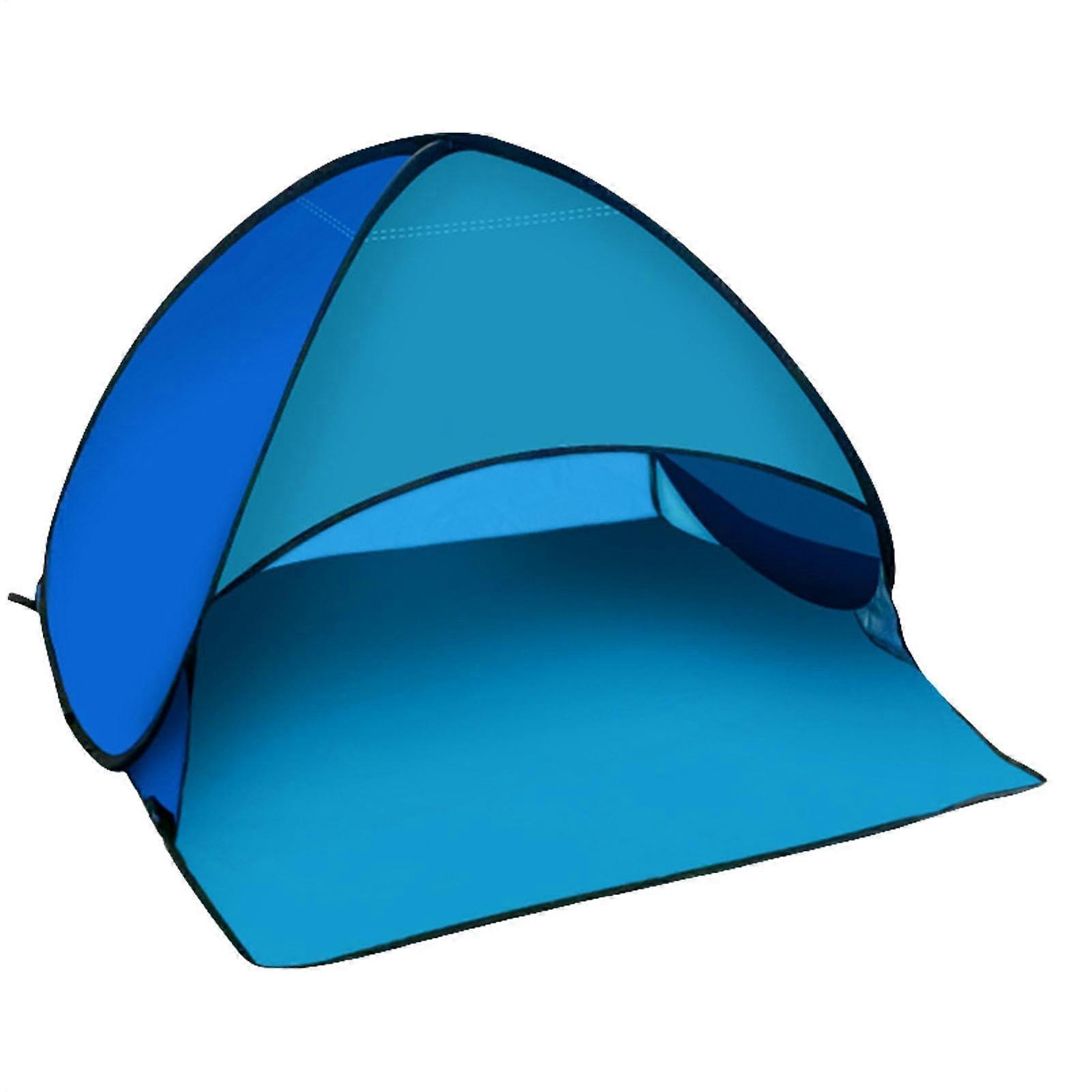 Head Pop Up Canopy Shade Sun Shade Windproof Beach Sun Shade for Puppy Small Pets Sky Blue Light Blue