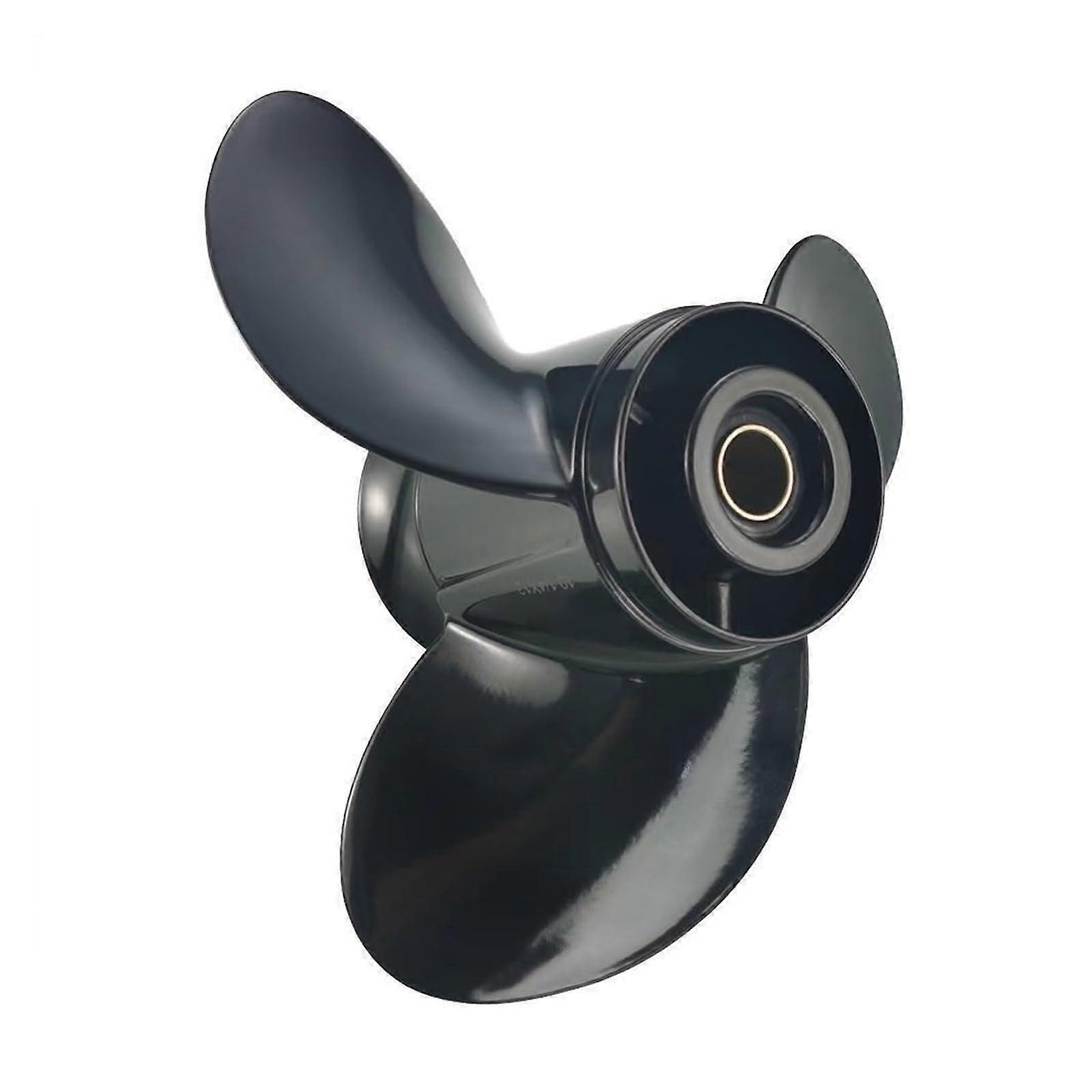 Outboard propeller Propeller made of aluminum alloy, semisolid die casting, suitable for 20–30 HP! for yachts and boats (10 1/4X13) 10 1/4X13 Black