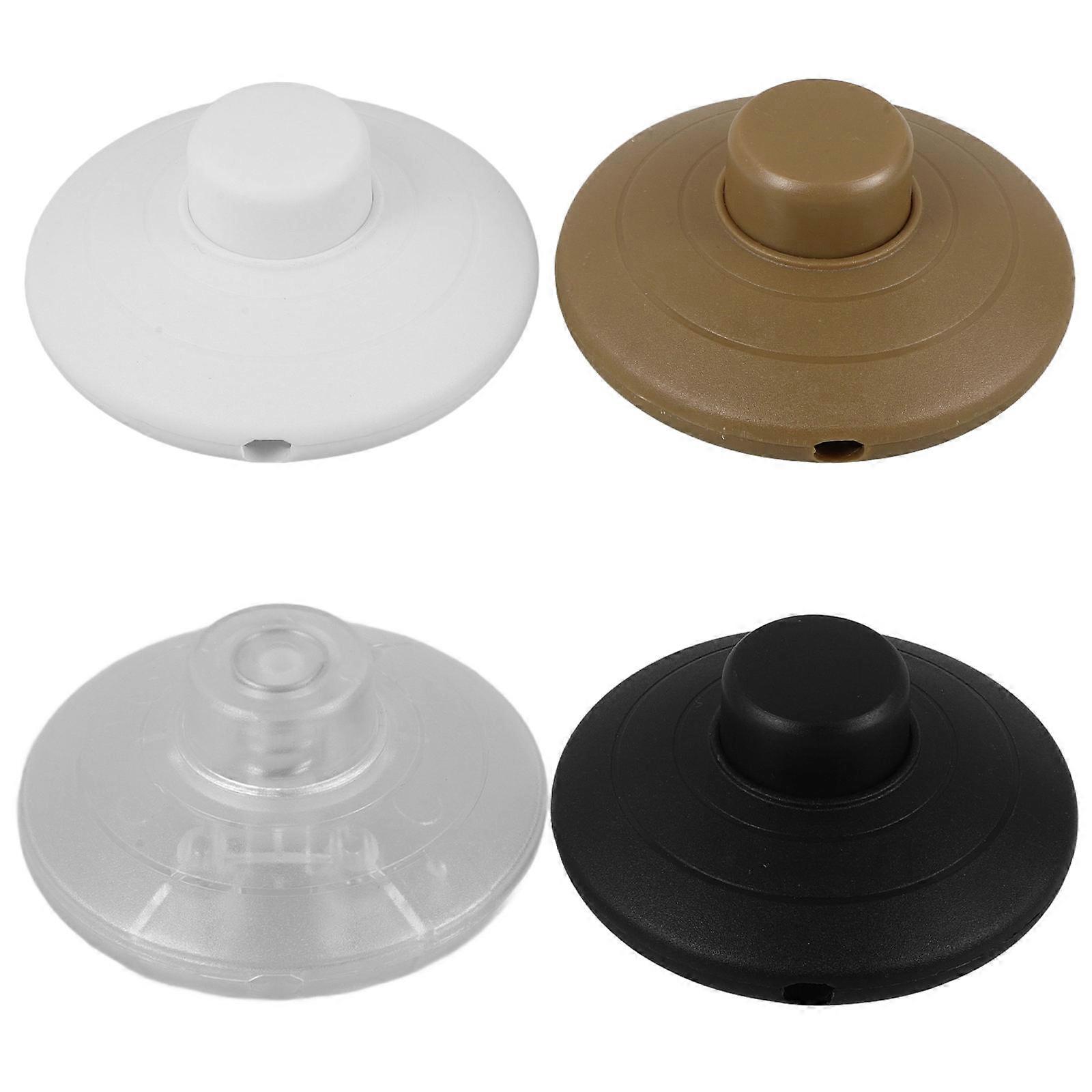 Pedal Switch For Lamp Foot Pedal Switches Round Floor Lamp Inline Switches Replacement Self-Locking 4Pcs