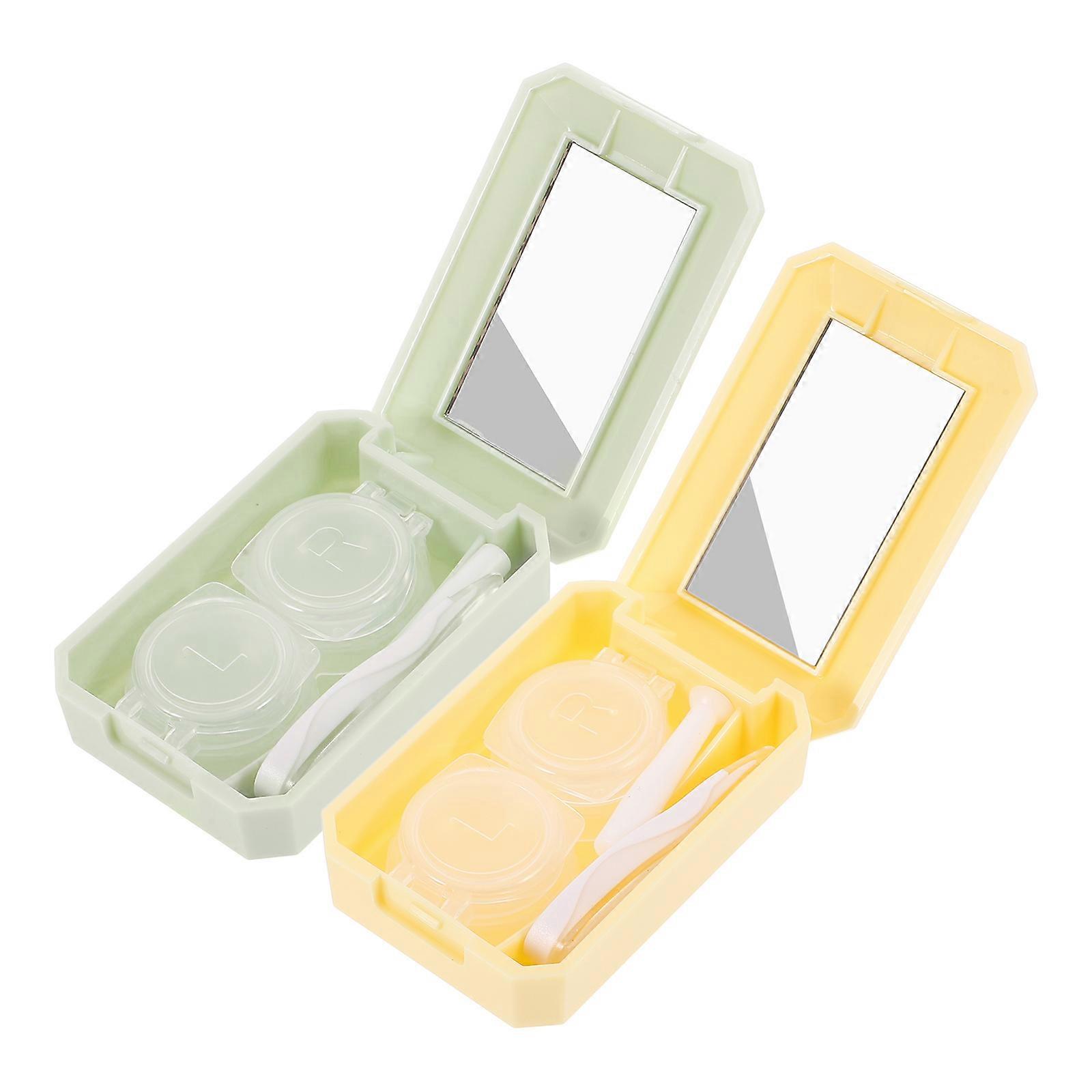 Compact Shape Travel Contact-Lens to Users 2 Sets