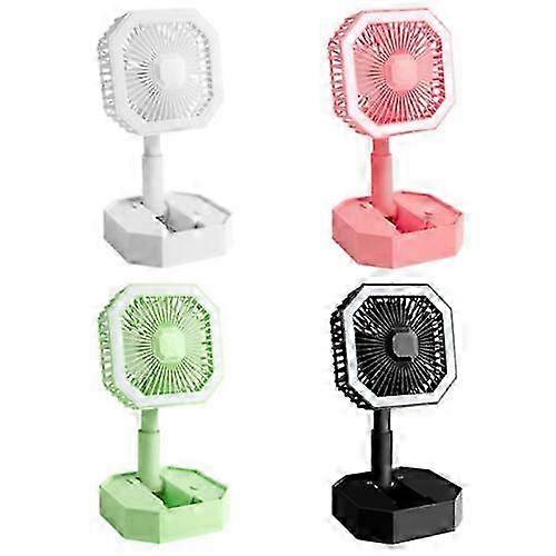 Portable Mini Hand-held USB Rechargeable Fan with Folding Desk Light