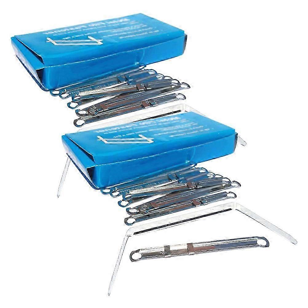 100 Pcs Colored File Folders Document Folder Prong Clip File Folders Fastener Office Paper Clamp Prong Paper Fastener