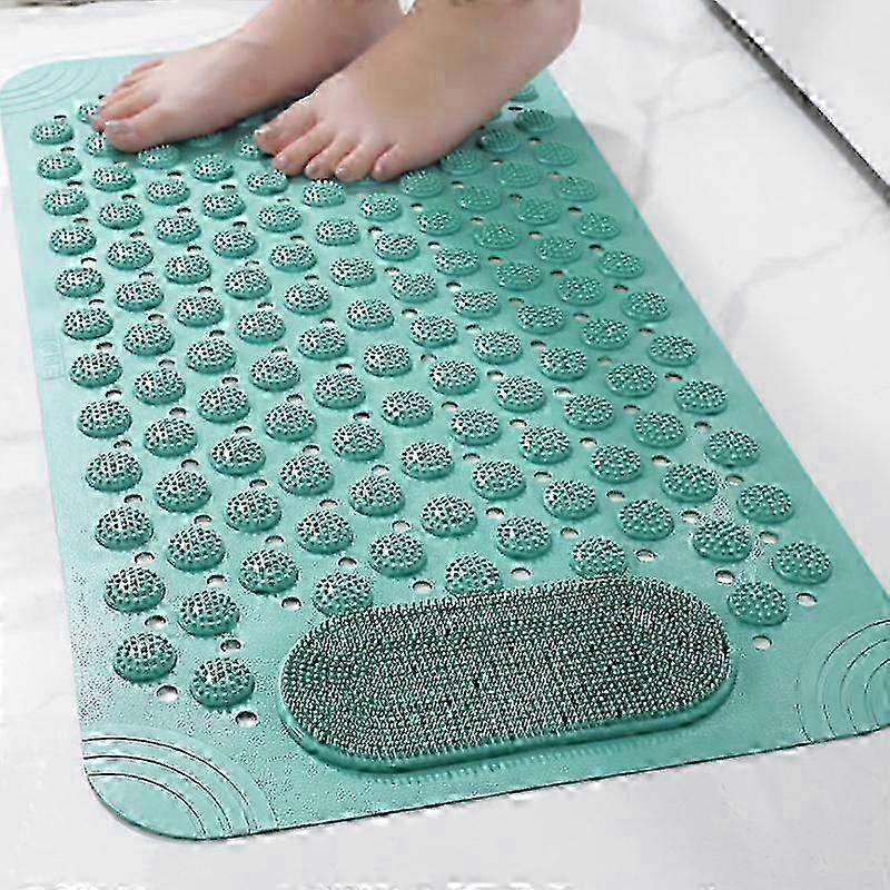 שטיח אמבטיה רחיץ מונע החלקה עם כוסות יניקה לעיסוי כף הרגל ואביזר מקלחת נגד עובש