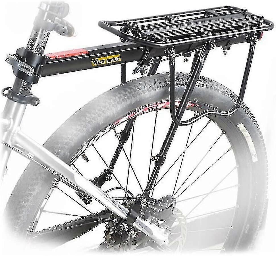110lb Adjustable Universal Bike Cargo Rack with Reflective Logo