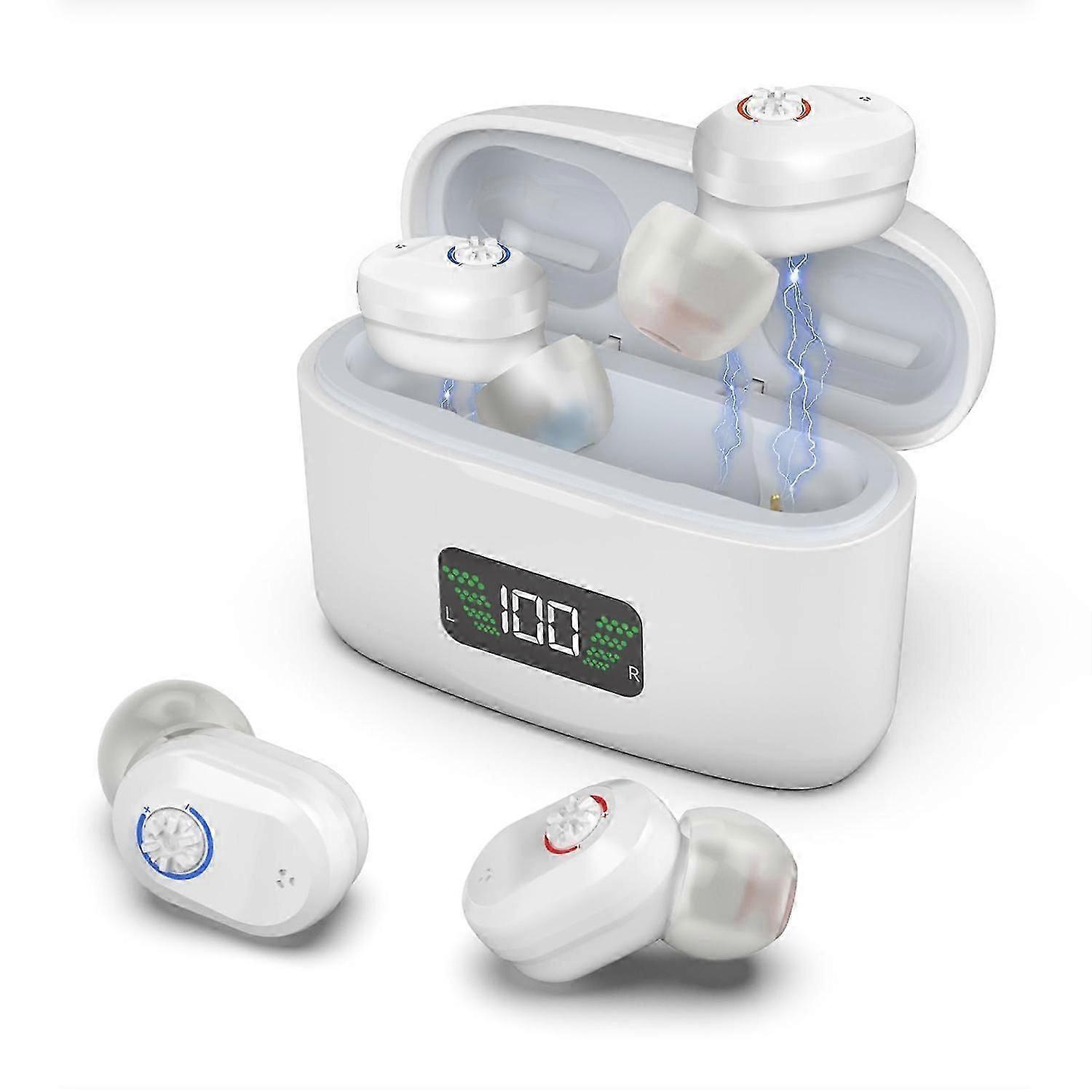 Discreet Rechargeable Digital Hearing Amplifiers for Seniors with Invisible Fit