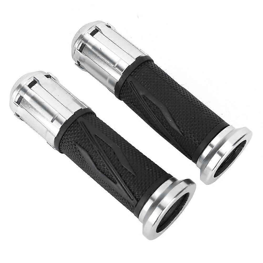 Universal Motorcycle Aluminum Rubber Handle Bar Hand Grip Modification AccessoryOrange