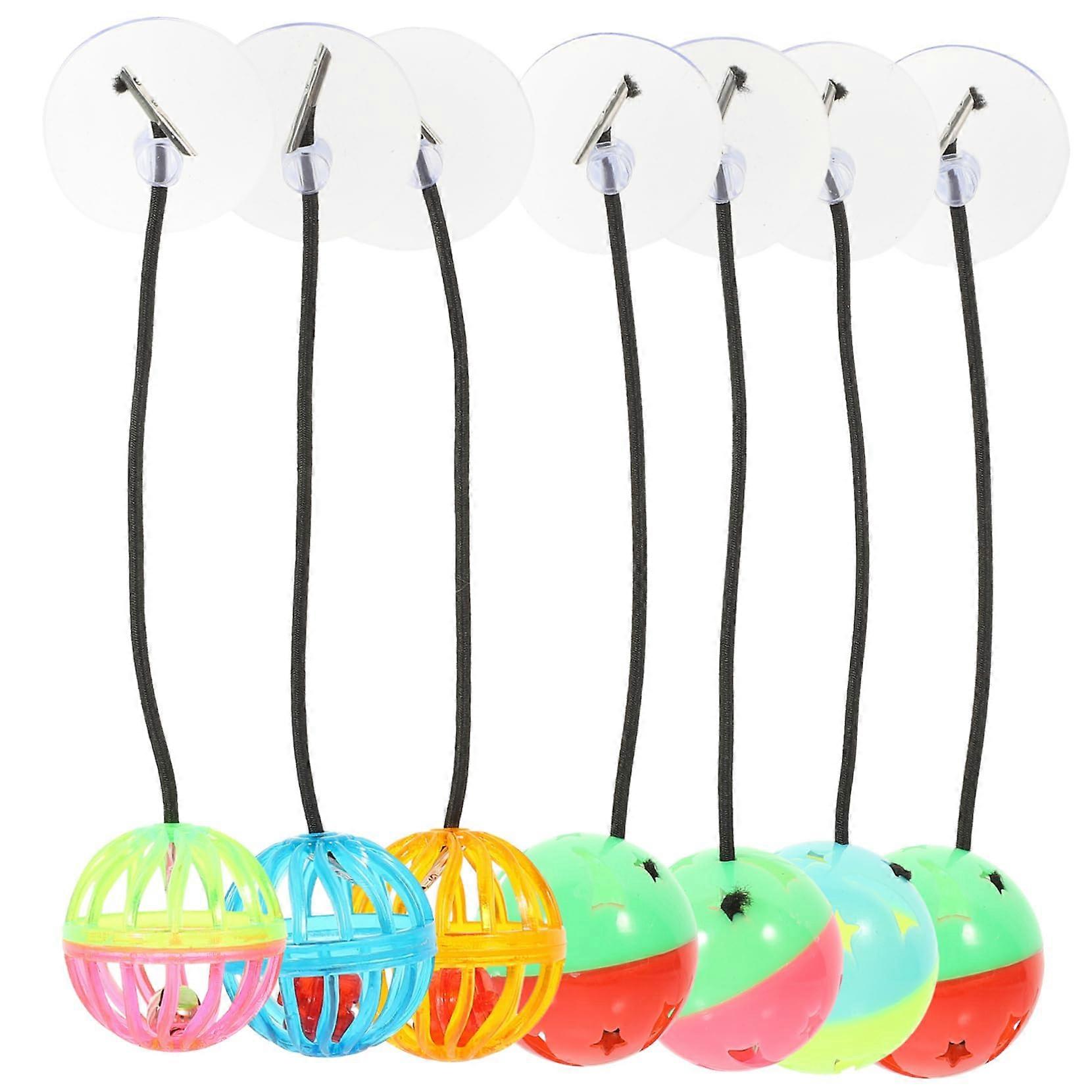 Bearded Dragon Toy With Bell Ball And Suction Cup Replacement Part For Pet Reptiles Enrichment Toy