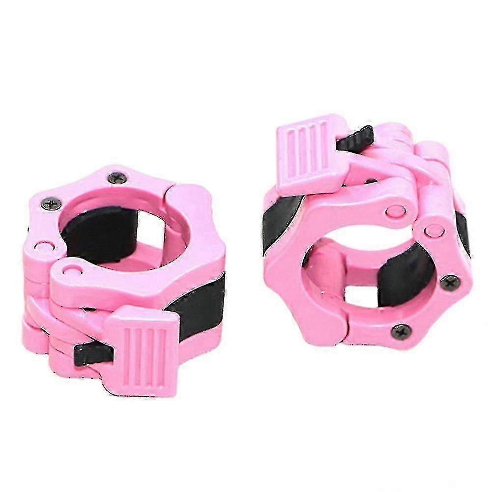 Blue 2pcs 50mm Barbell Collar Locking Gym Fitness Buckle