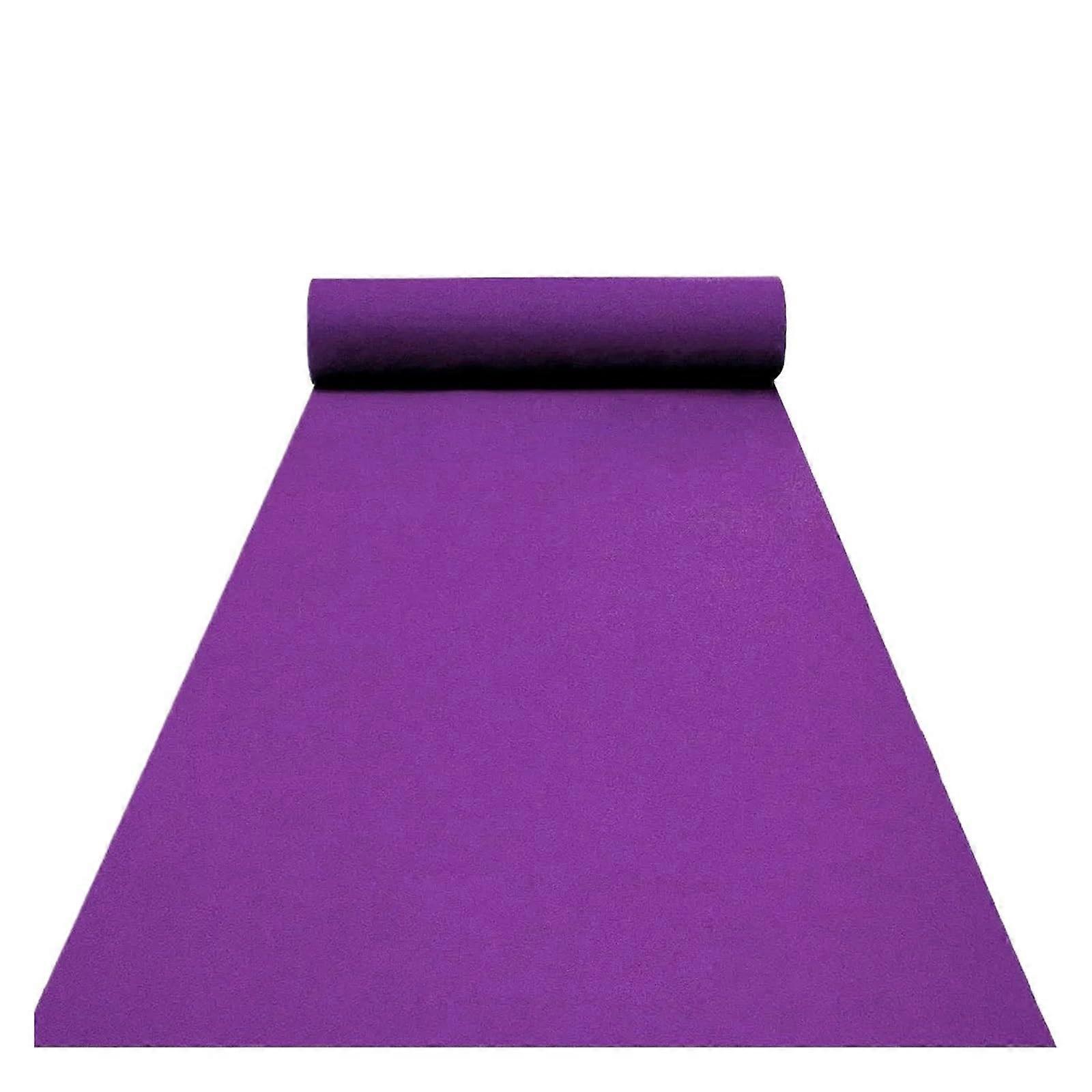 1M/1.2M/1.5M Wedding Carpet Runner Outdoor Aisle Mat Dark Purple Custom Size for Ceremony Party Decoration