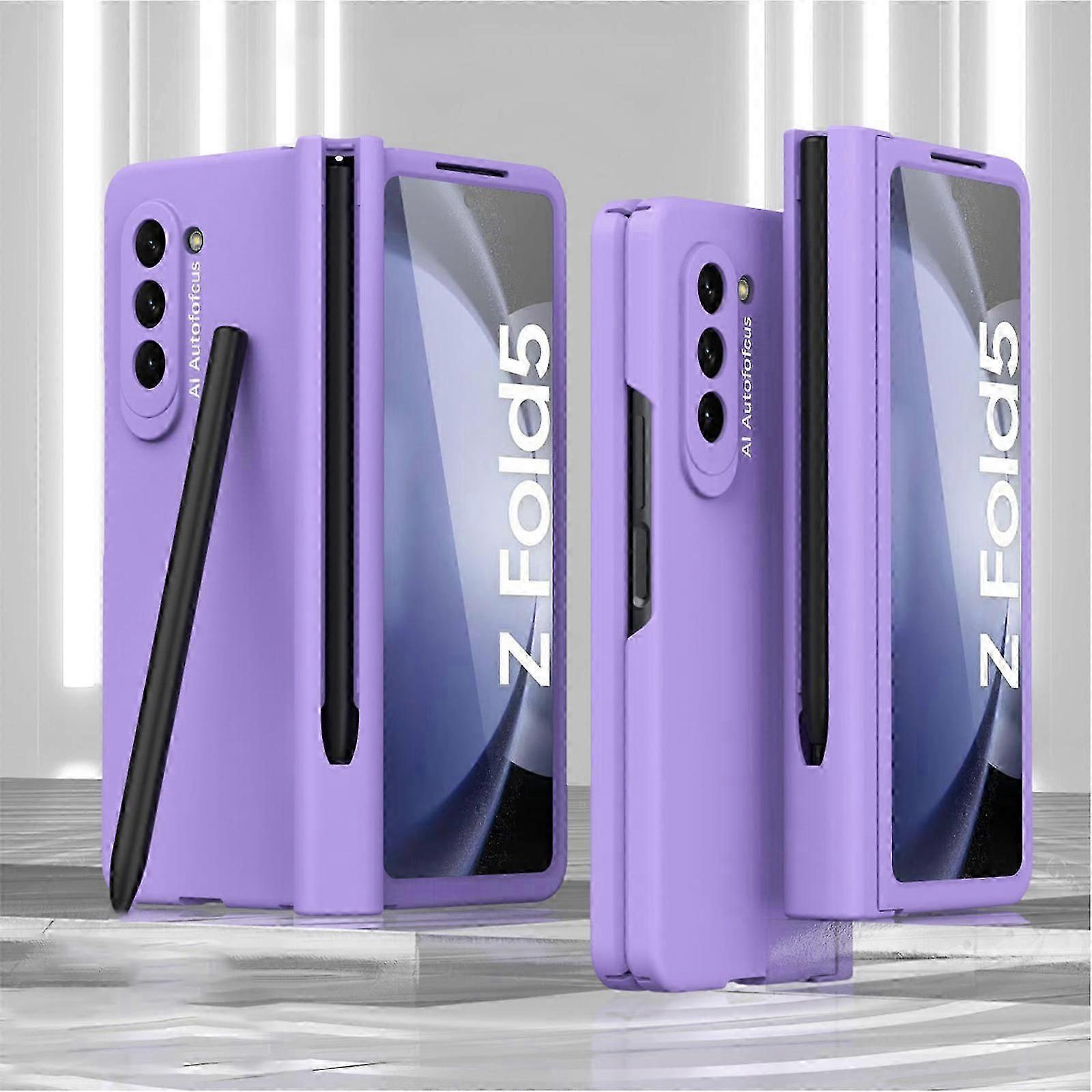 Samsung Galaxy Z Fold 5 için S Kalem Tutucu ve S Kalem, Ekran Koruyucu Menteşe Kılıf Samsung Z Fold 5 Kılıf için