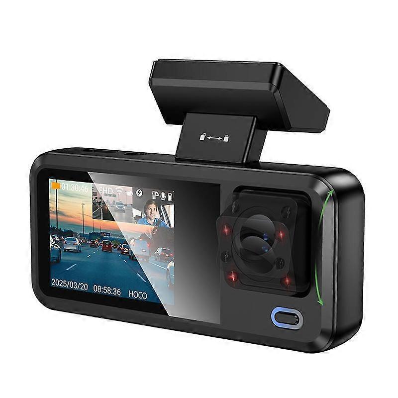 hoco DV15 2 inch Screen Display Three-way Driving Recorder