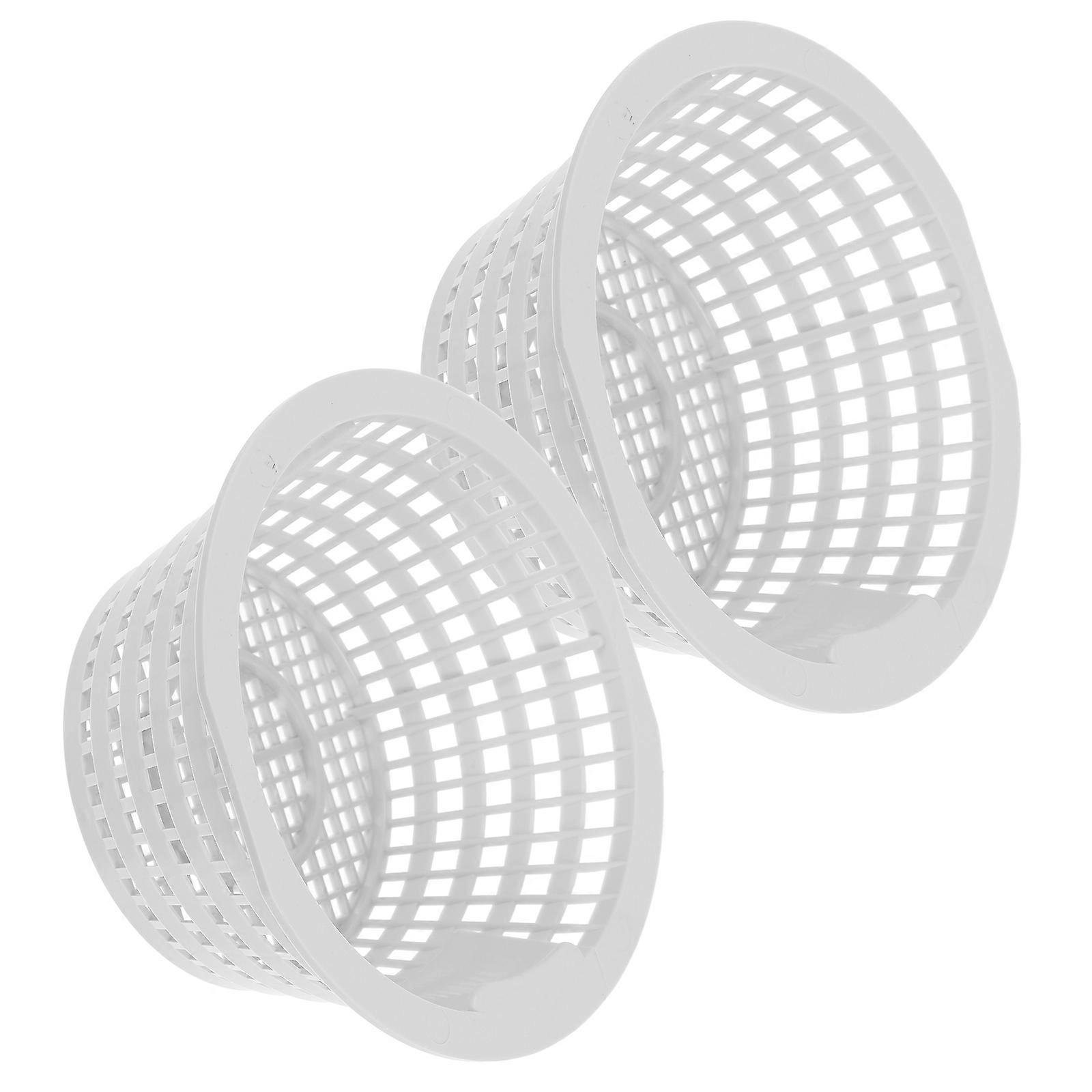 2pcs Swimming Pool Skimmer Basket Abs Garbage Filter Baskets With Hanging Ears Easy To Install And Remove Efficient Leaf And Debris Catcher For Clean