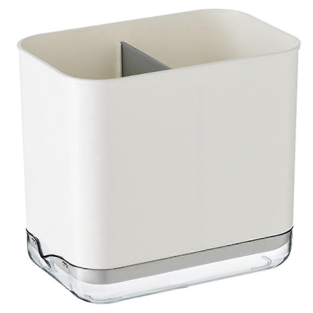 Plastic Kitchen Chopsticks Storage Simple Design Rectangular Shape Compartments Storage For Home Users 15x10.2x14cm 1Pcs