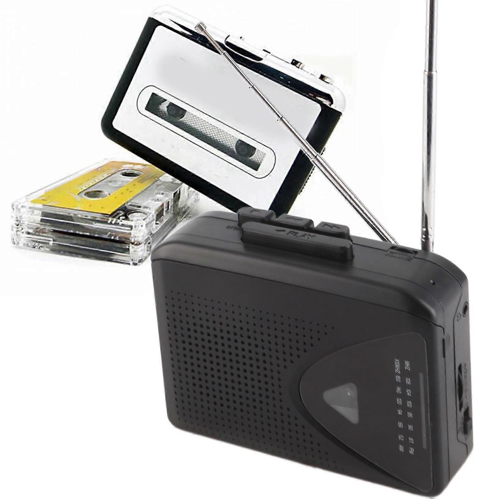 Portable Cassette Player FM AM Radio Stereo Cassette Tape Player with 3.5mm Jack and Speaker for Daily