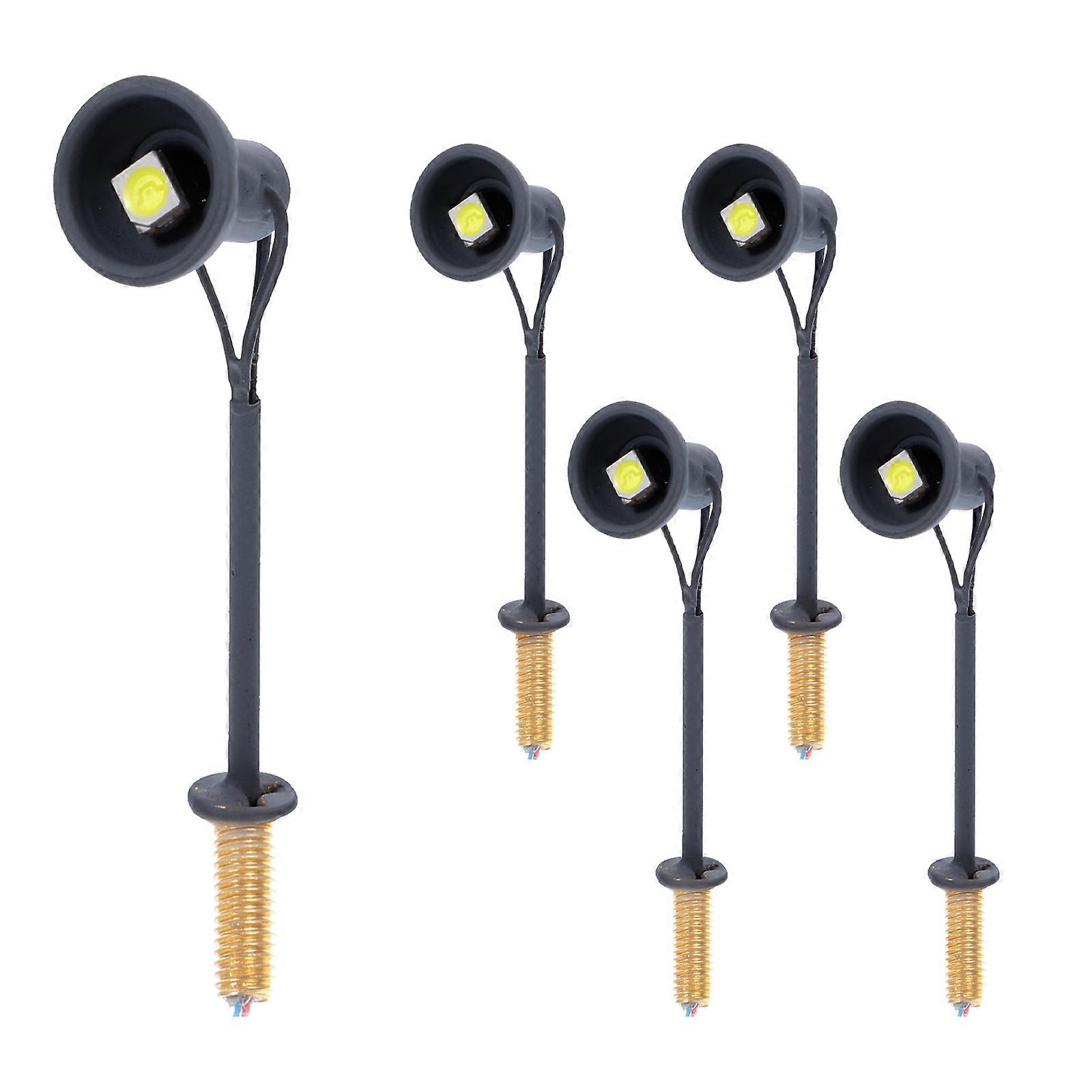 Miniature Led Spotlight Model Village Spot Lights 3V/12V Voltage Miniature Enthusiasts 5Pcs