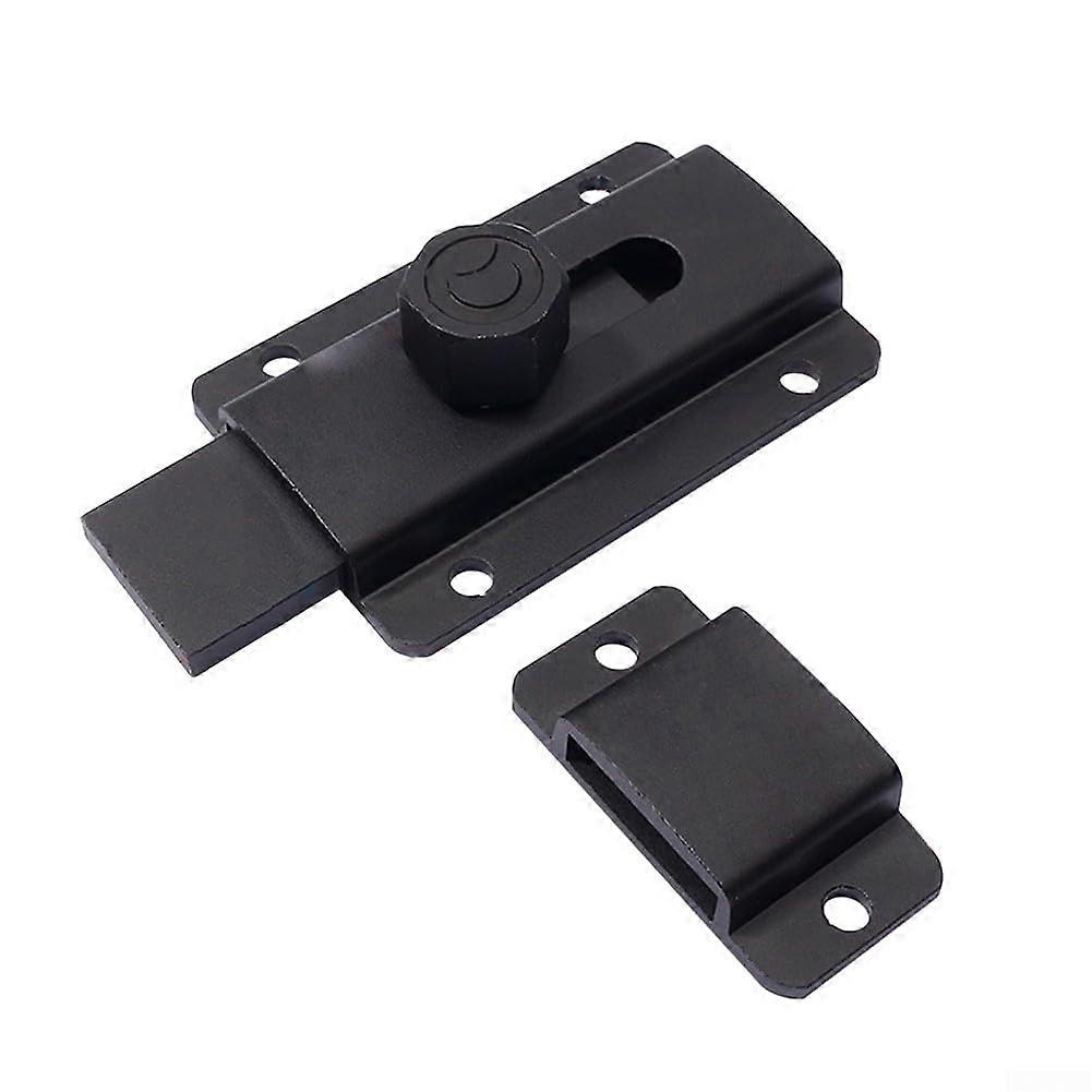 Bathroom Door Bolt 80 Mm Length Aluminium Alloy Locking For Extra Security Black