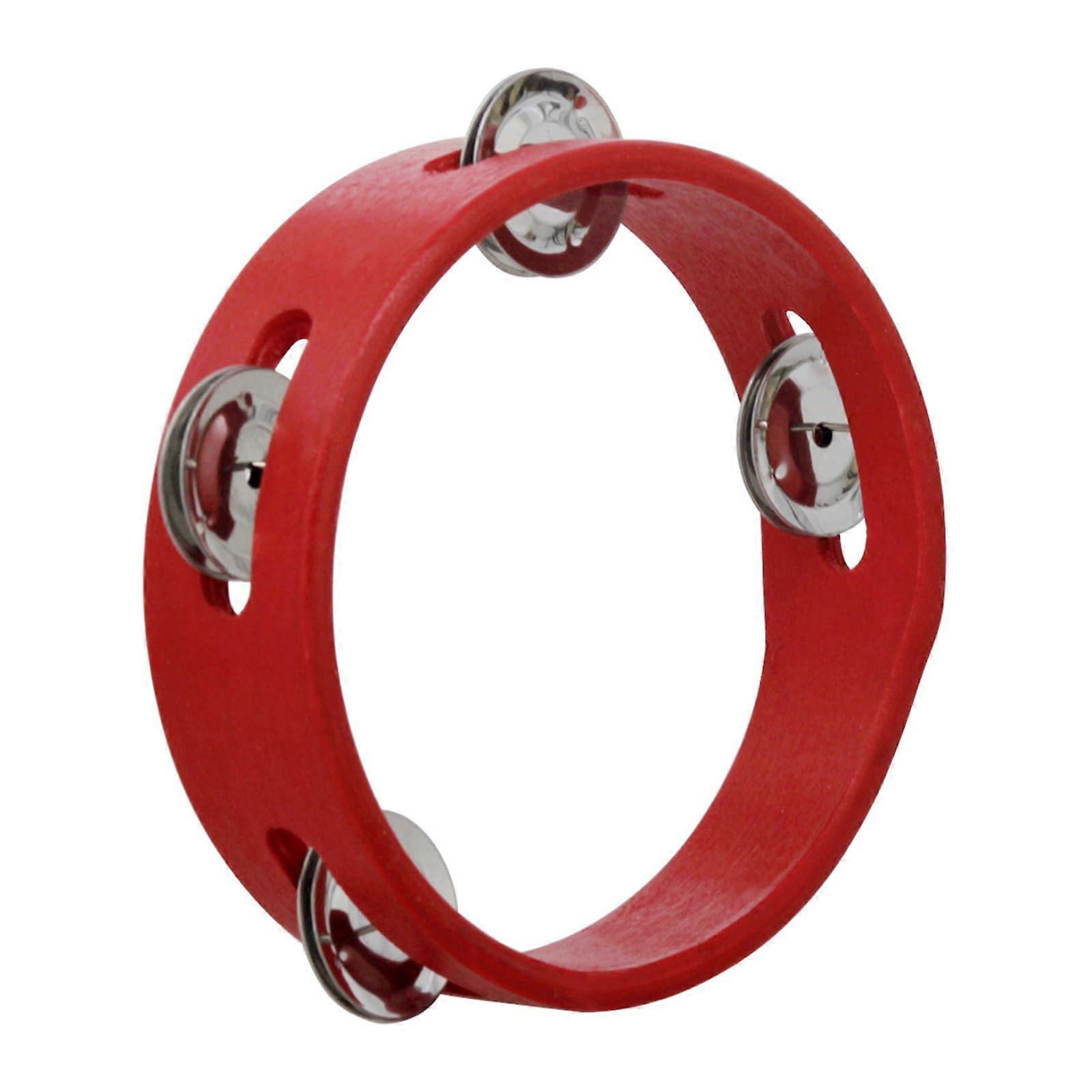 Singlerow tambourine, round shape, music tambourine, metal jingles, handheld, party, percussion, drum set, instruments, tambourine