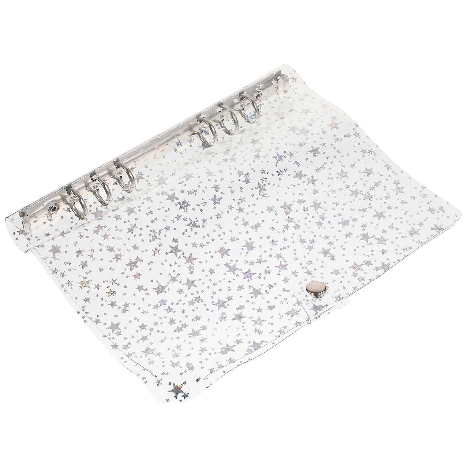 PVC Binder Notebook Cover A5 Size 6-Piece Set For Scrapbook Binders Office Supplies