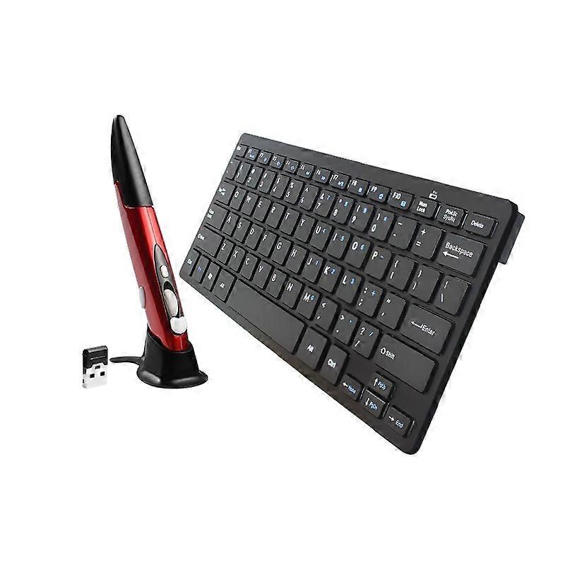 KM-808 2.4GHz Wireless Multimedia Keyboard + Wireless Pen Mouse