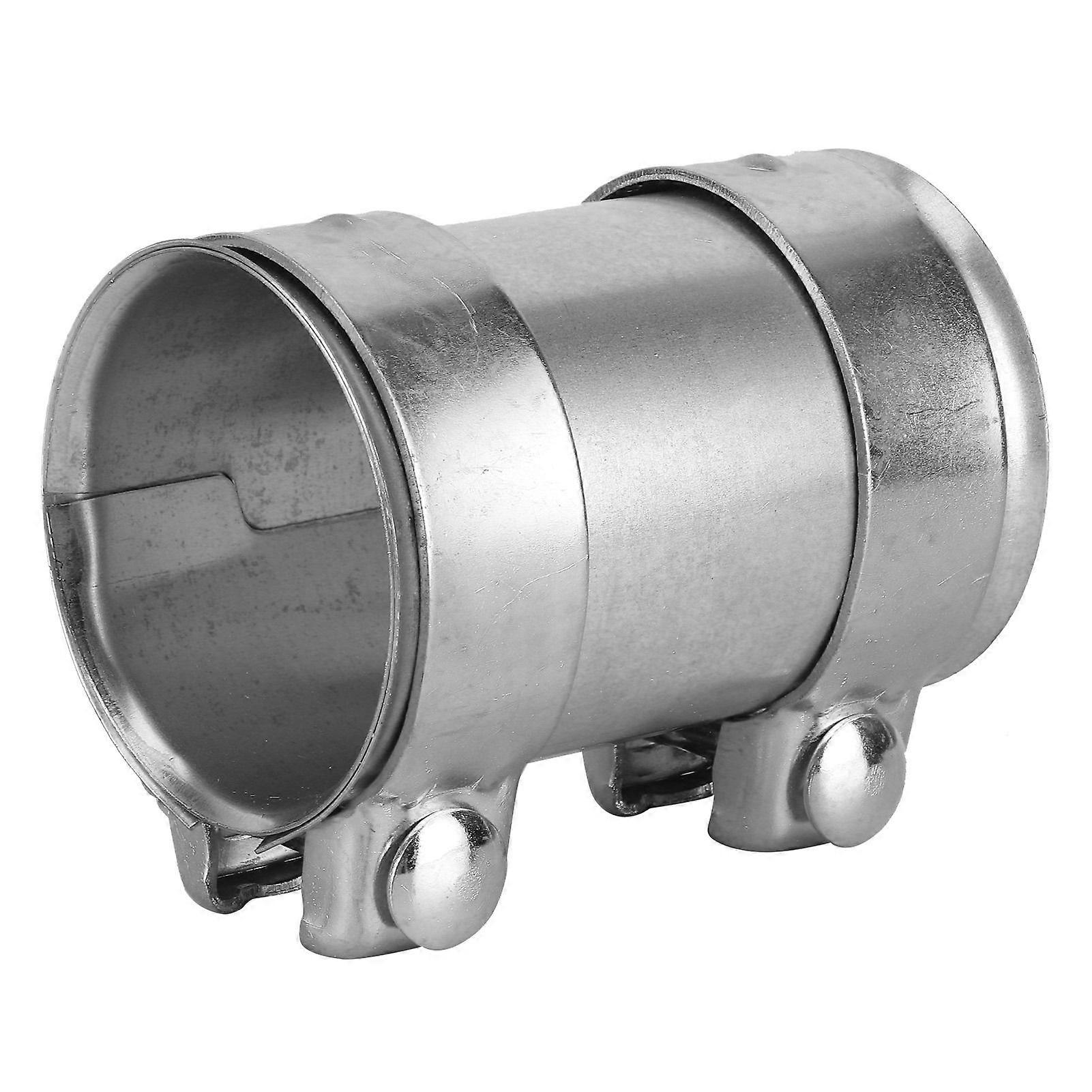 76mmエキゾーストパイプコネクタダブルクランプジョイナーユニバーサル修理部品