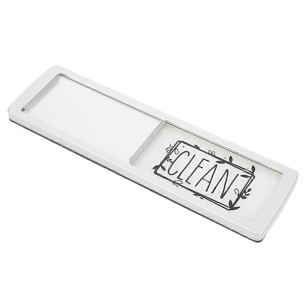 Dishwasher Signs Clean Dirty Magnet Indicator Dishwasher Sliding Sign Home Kitchen Use 17.8x5x0.6cm High Gloss Finish 1Set