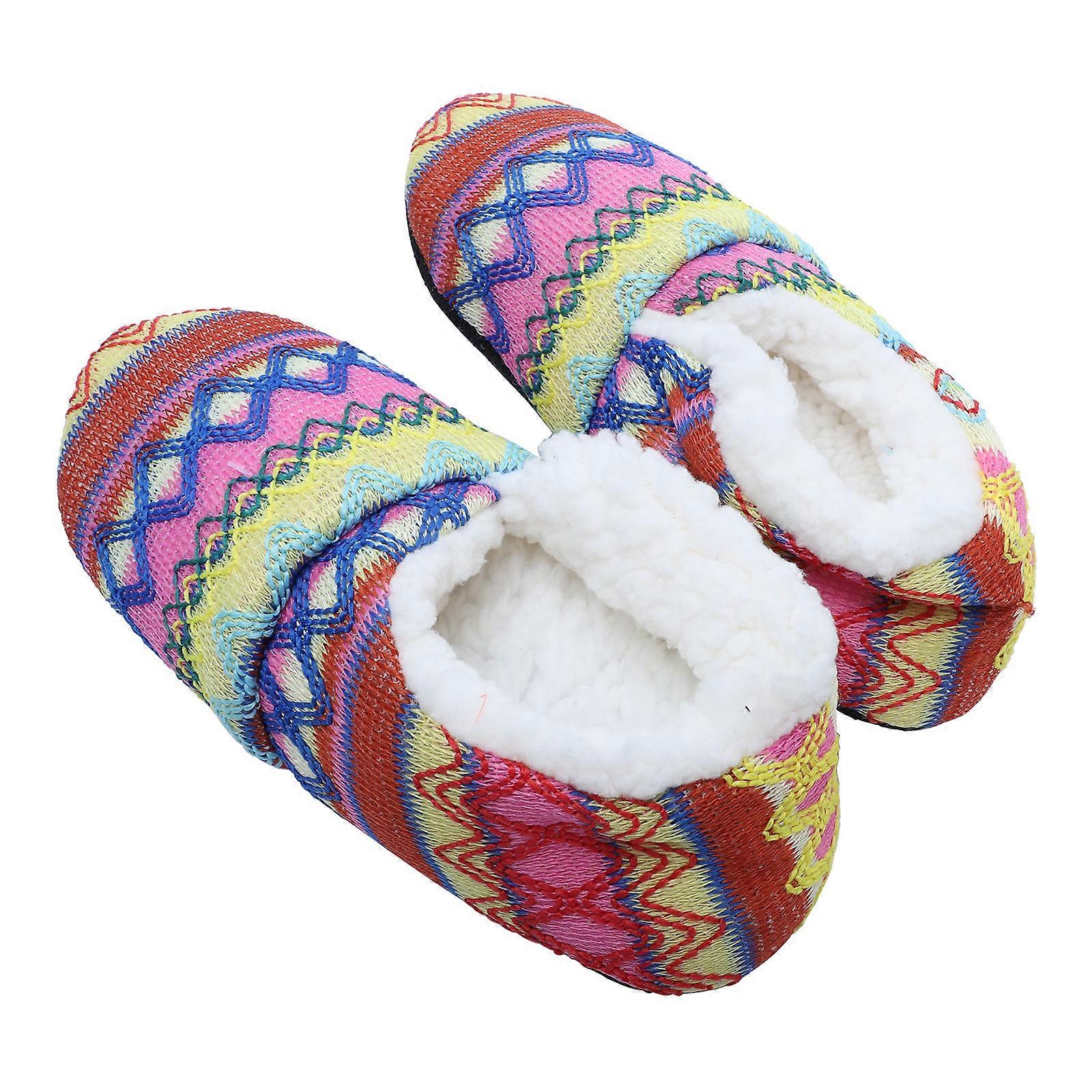 Komfortable skridsikre sokker tykke sokker til kvinder Varm i efteråret 1Pair