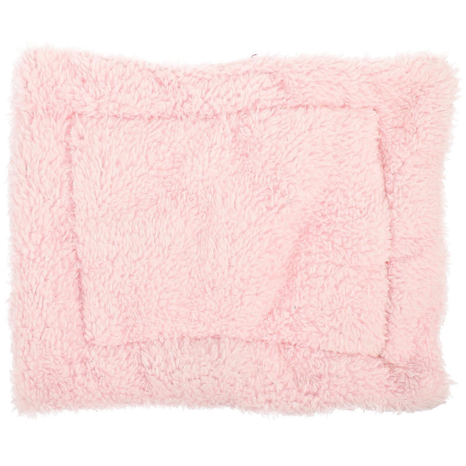 Warm Comfortable Sherpa Pet Bed for Small Animals Pink Suitable for Hedgehog Guinea Pig Hamster Squirrel